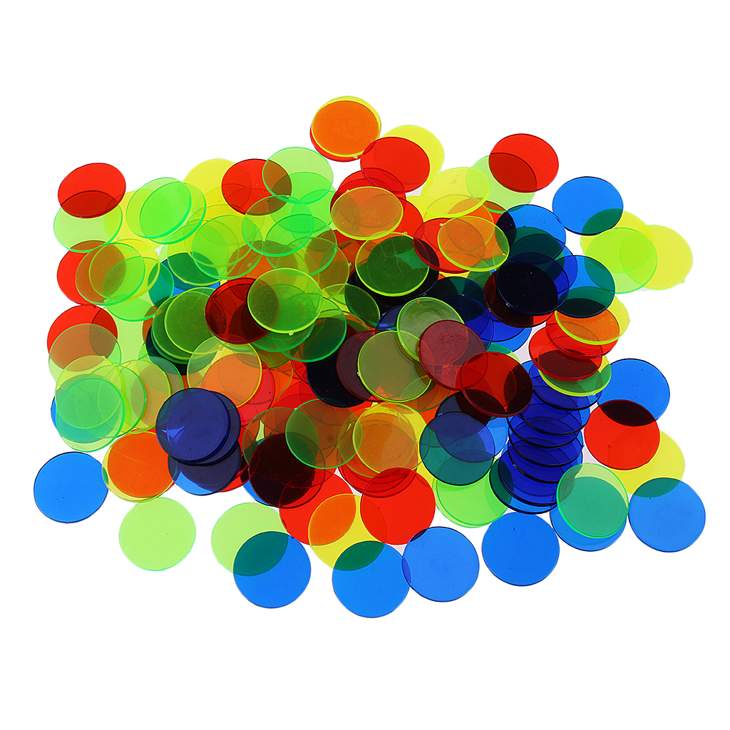 Party Games Bingo - 100pcs Plastic Bingo Chips Circle Board