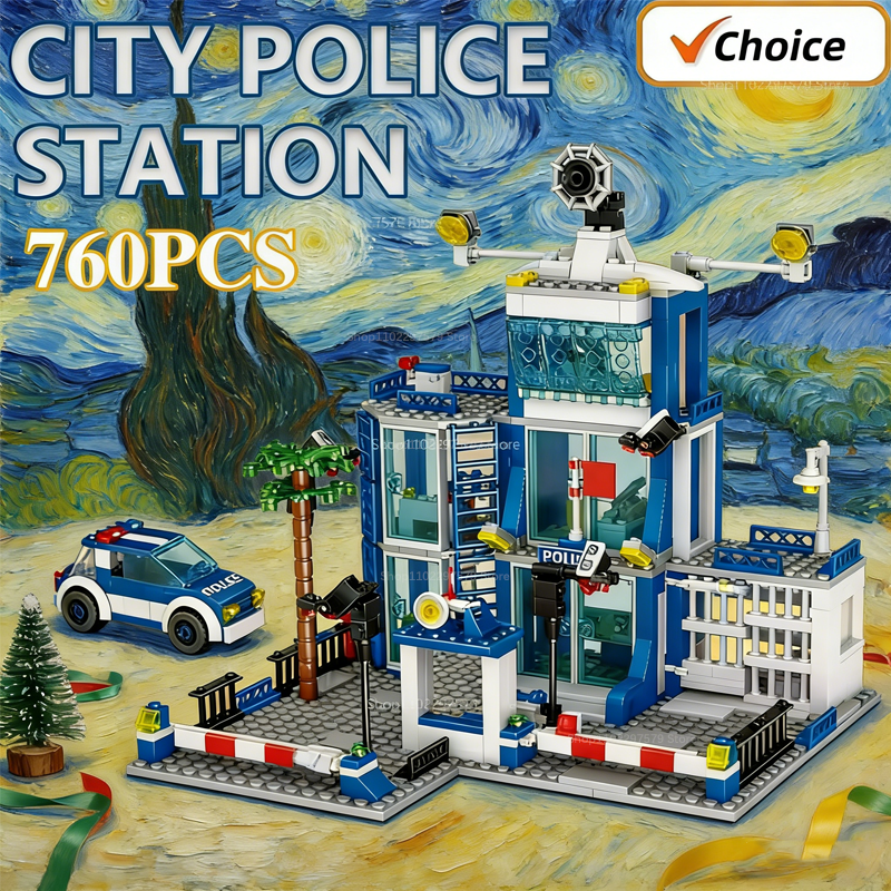 Party Games You Can Play - New 760PCS Building Block City Police