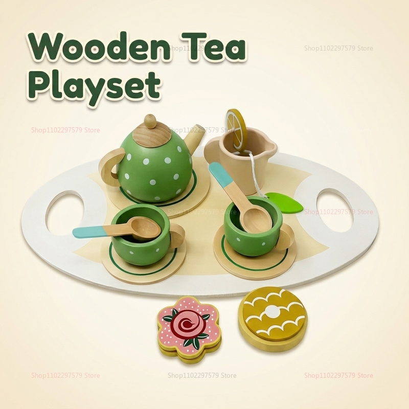 Party Games You Can Play - Kids Wooden Afternoon Tea Set Toys