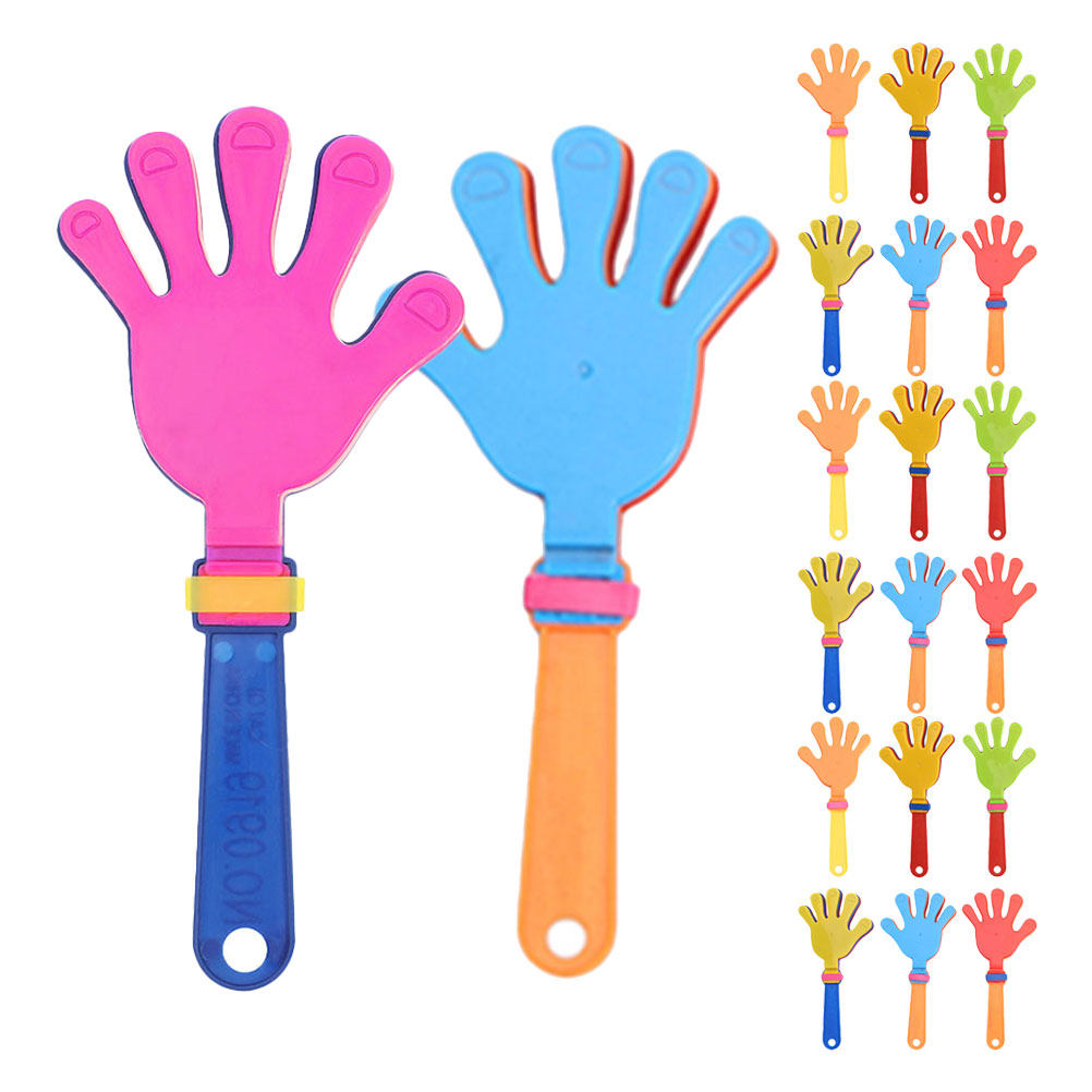 Party Games No Supplies - 24Pcs Hand Clappers Colorful Plastic Noisemakers