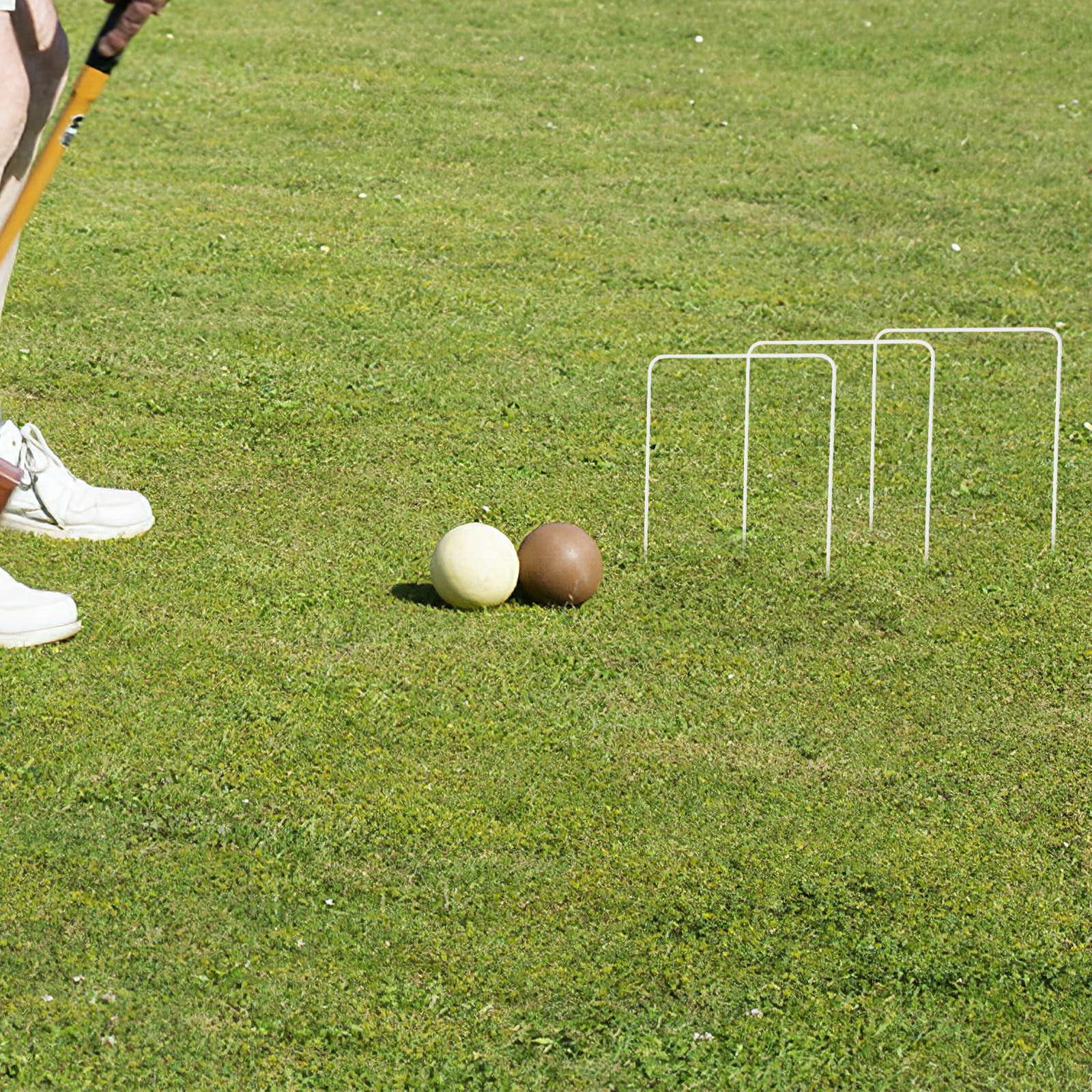 Croquet Set Lawn - 9Pcs Croquet Gate Replacement Heavy Duty
