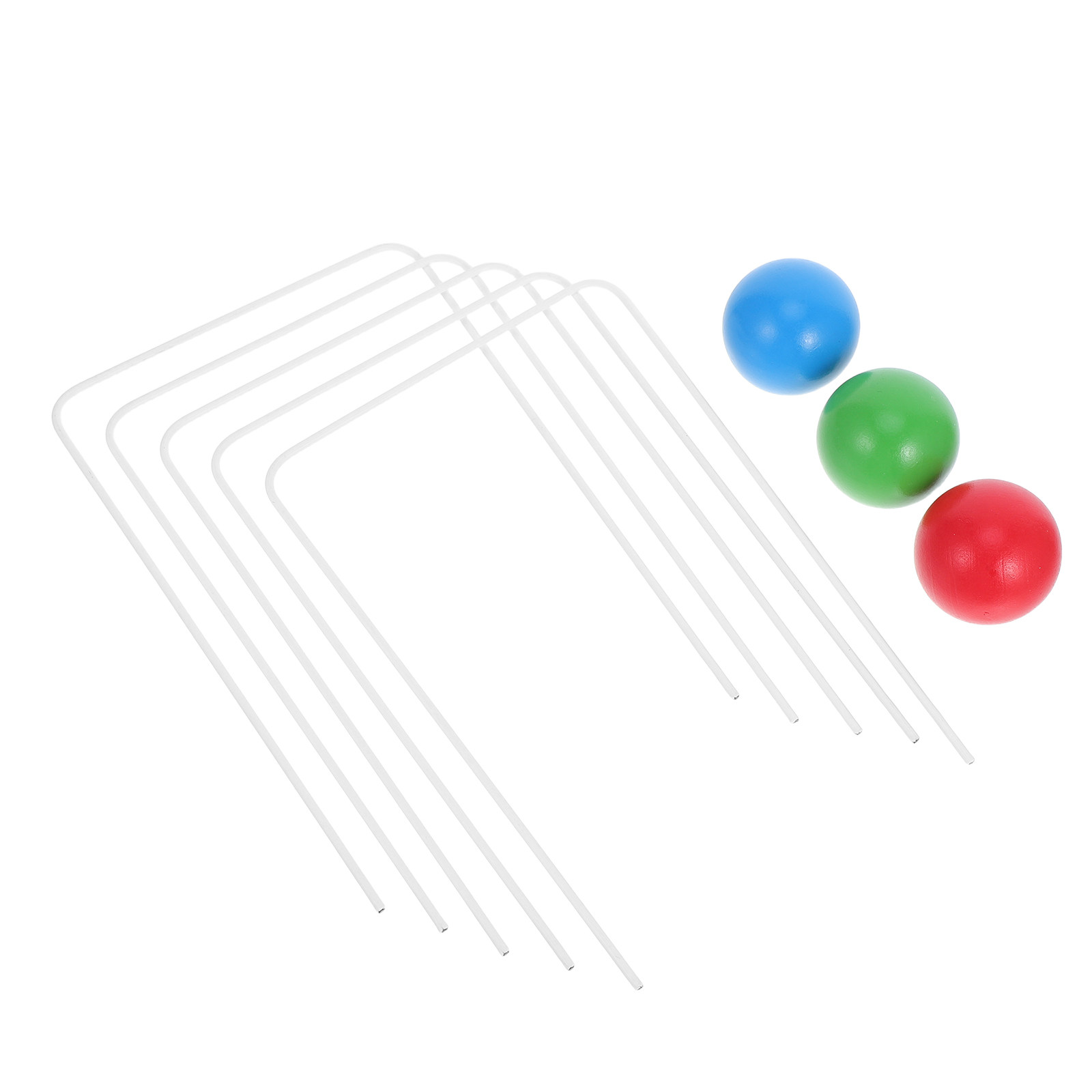 Croquet Set Lawn - 1Set Croquet Set Kids Wooden Balls
