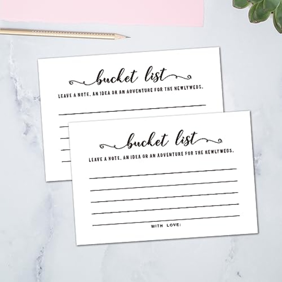50 Wedding Bucket List Cards f - Party Games List recensie en prijs