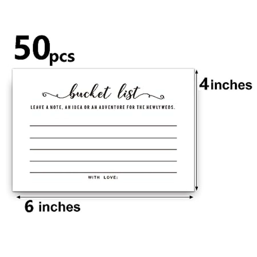50 Wedding Bucket List Cards f - Party Games List recensie en prijs
