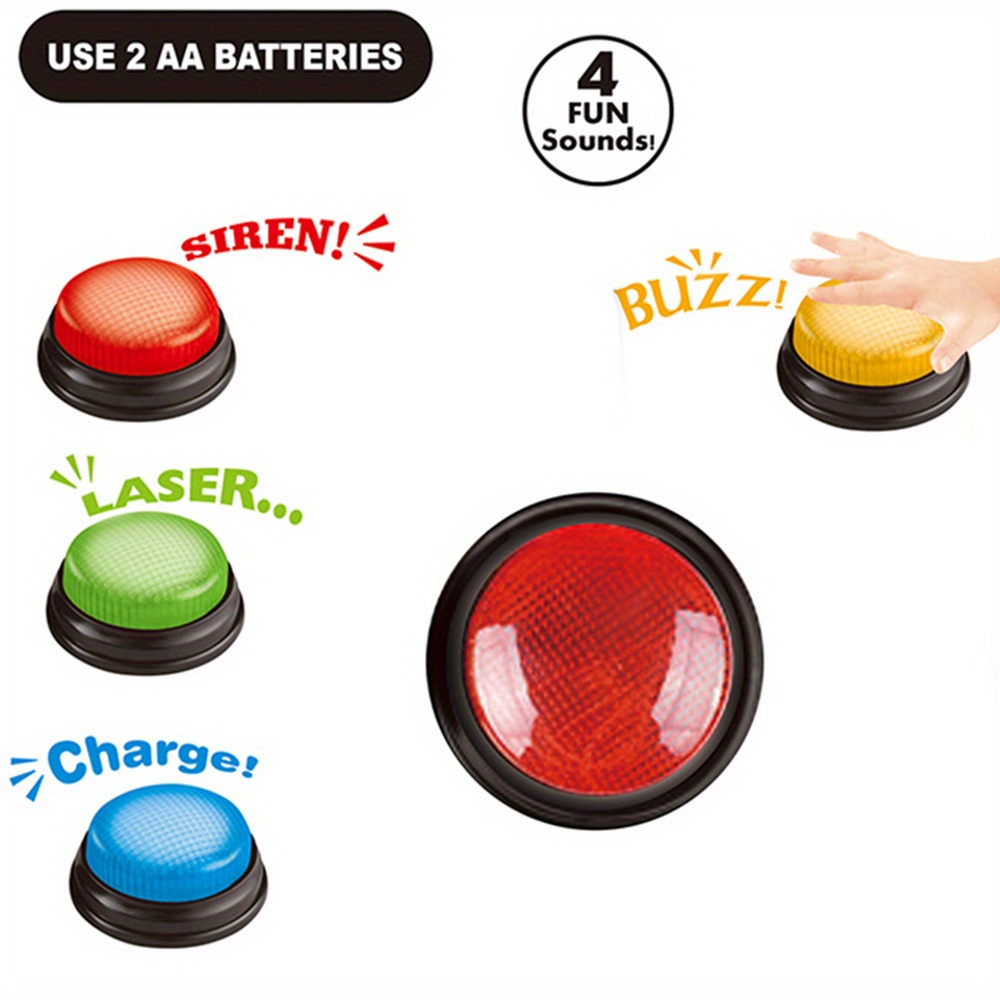4pcs Lights and Sounds Buzzers - Party Family Games recensie en prijs