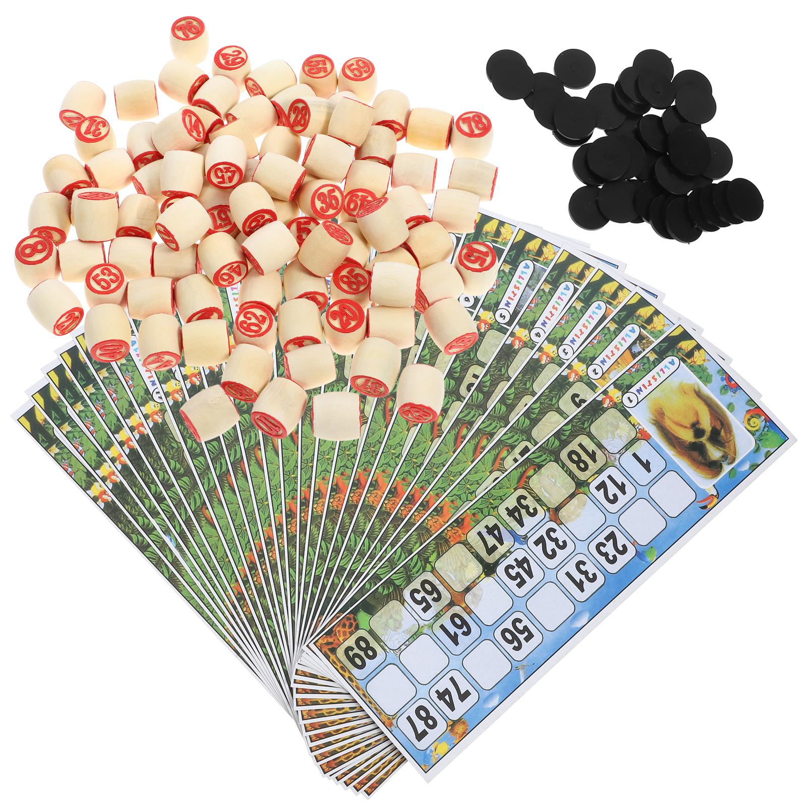 1 set Wooden Number Chess Piec - Party Games Bingo recensie en prijs