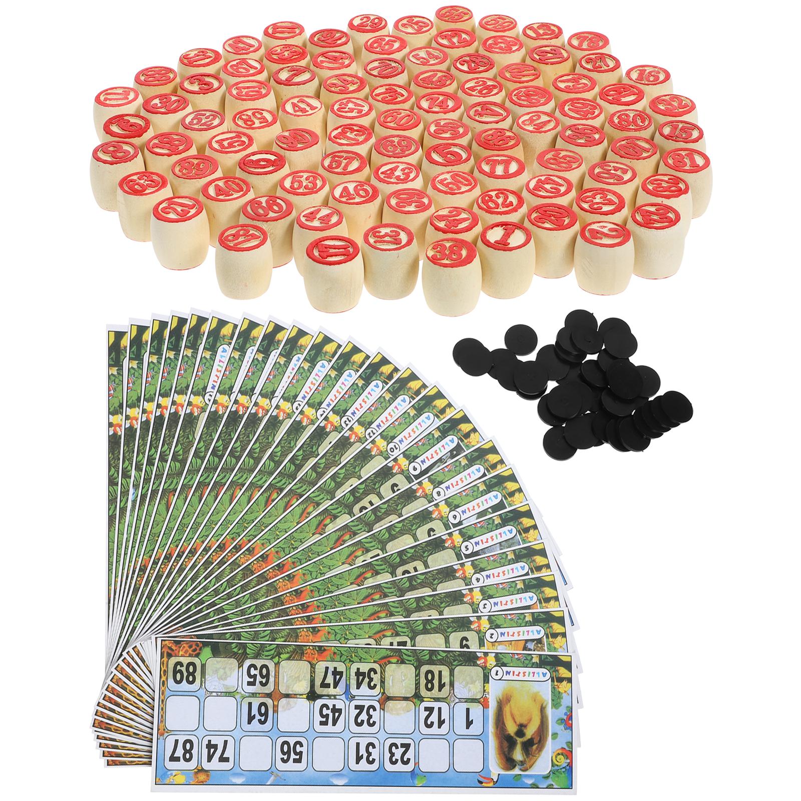 1 set Wooden Number Chess Piec - Party Games Bingo recensie en prijs