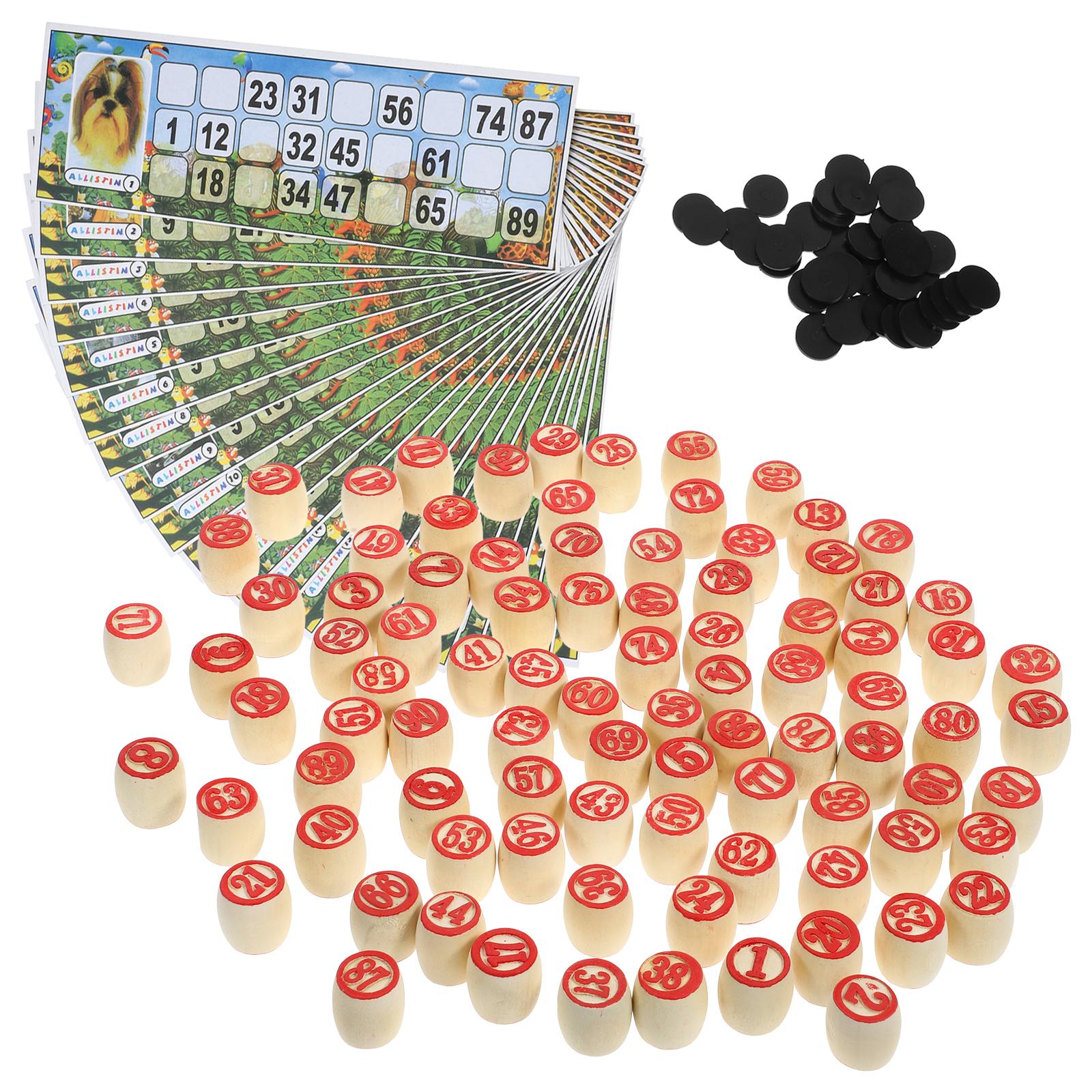 1 set Wooden Number Chess Piec - Party Games Bingo recensie en prijs