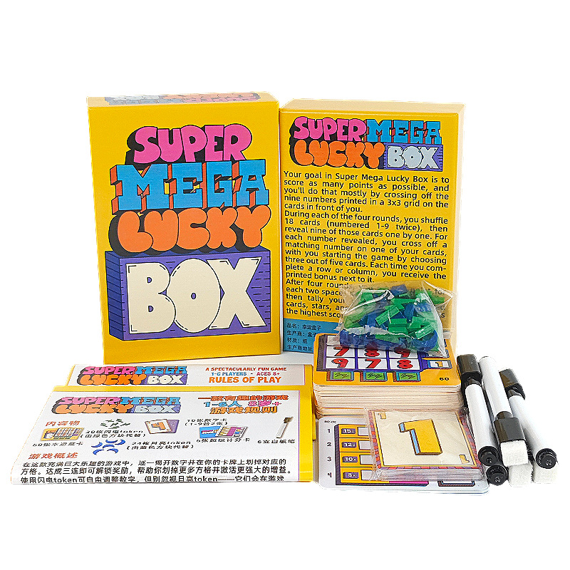 Super Mega Lucky Box Board Gam - Party Games Cards recensie en prijs