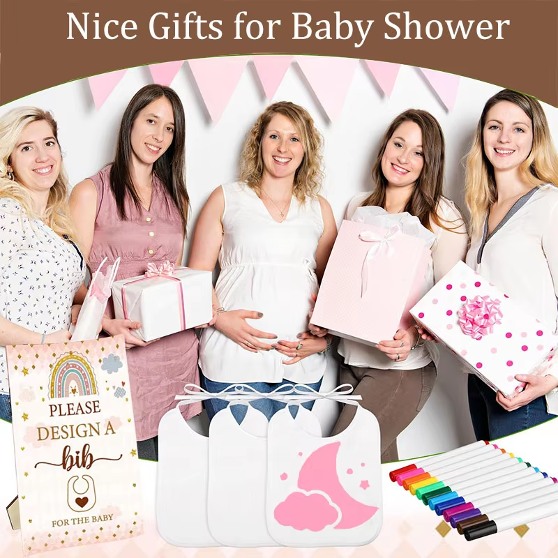 6-30Sets Baby Shower Games Bib - Party Games No Supplies recensie en prijs