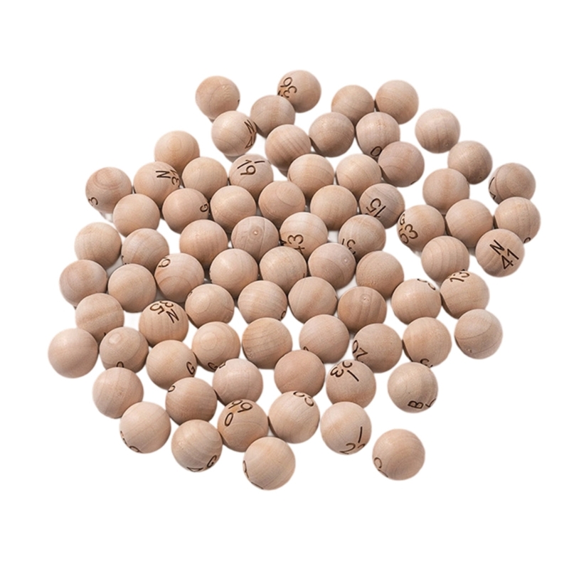 75Pcs Natural Bingo Balls Easy - Party Games Bingo recensie en prijs