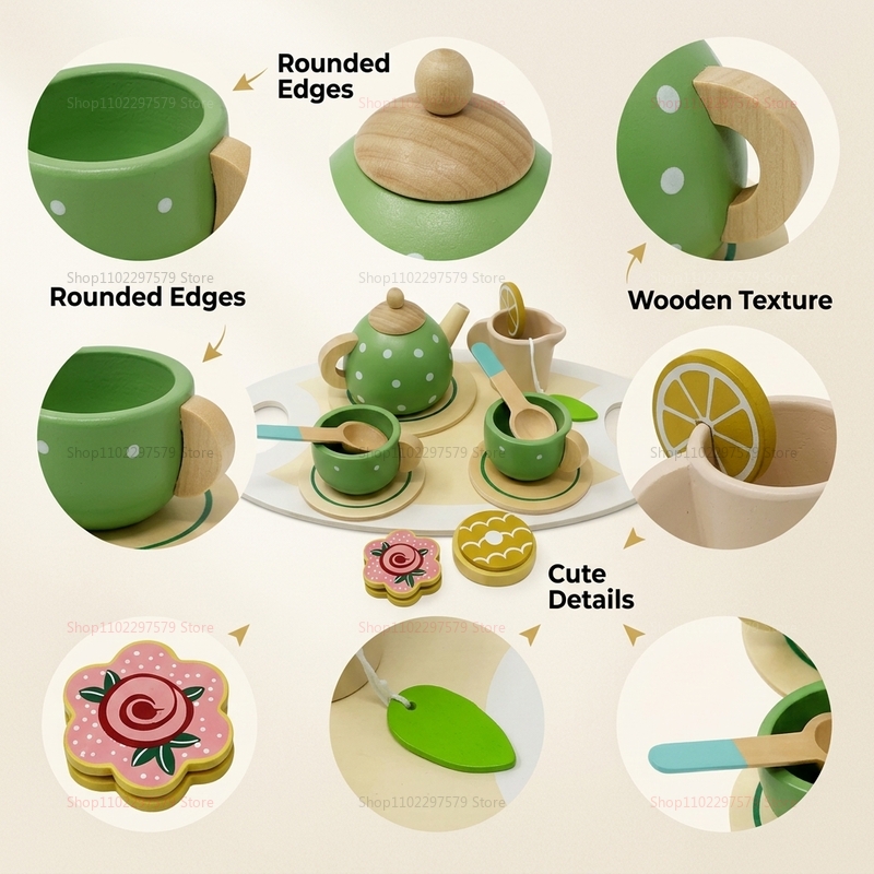 Kids Wooden Afternoon Tea Set  - Party Games You Can Play recensie en prijs