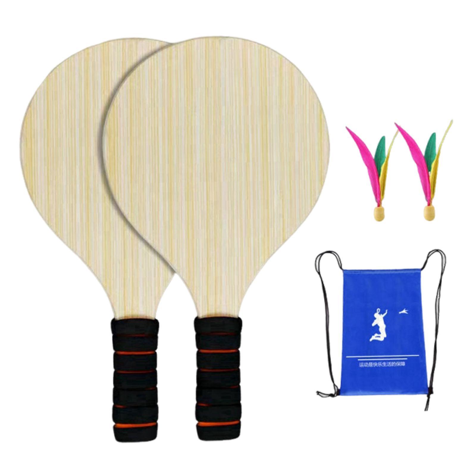 2Pcs Wood Badminton Paddle Set - Badminton Set Garden recensie en prijs