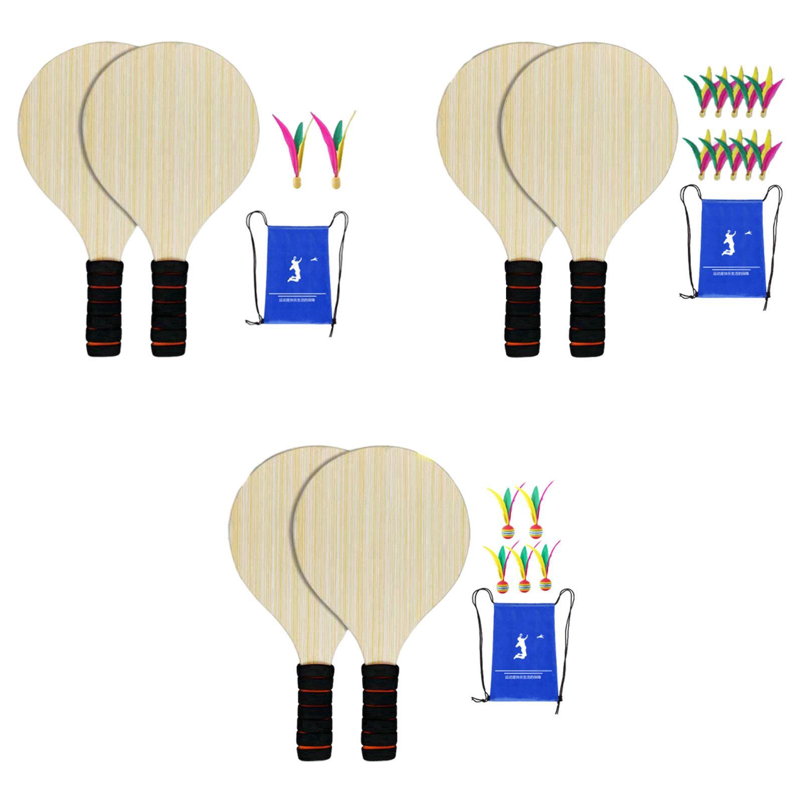2Pcs Wood Badminton Paddle Set - Badminton Set Garden recensie en prijs