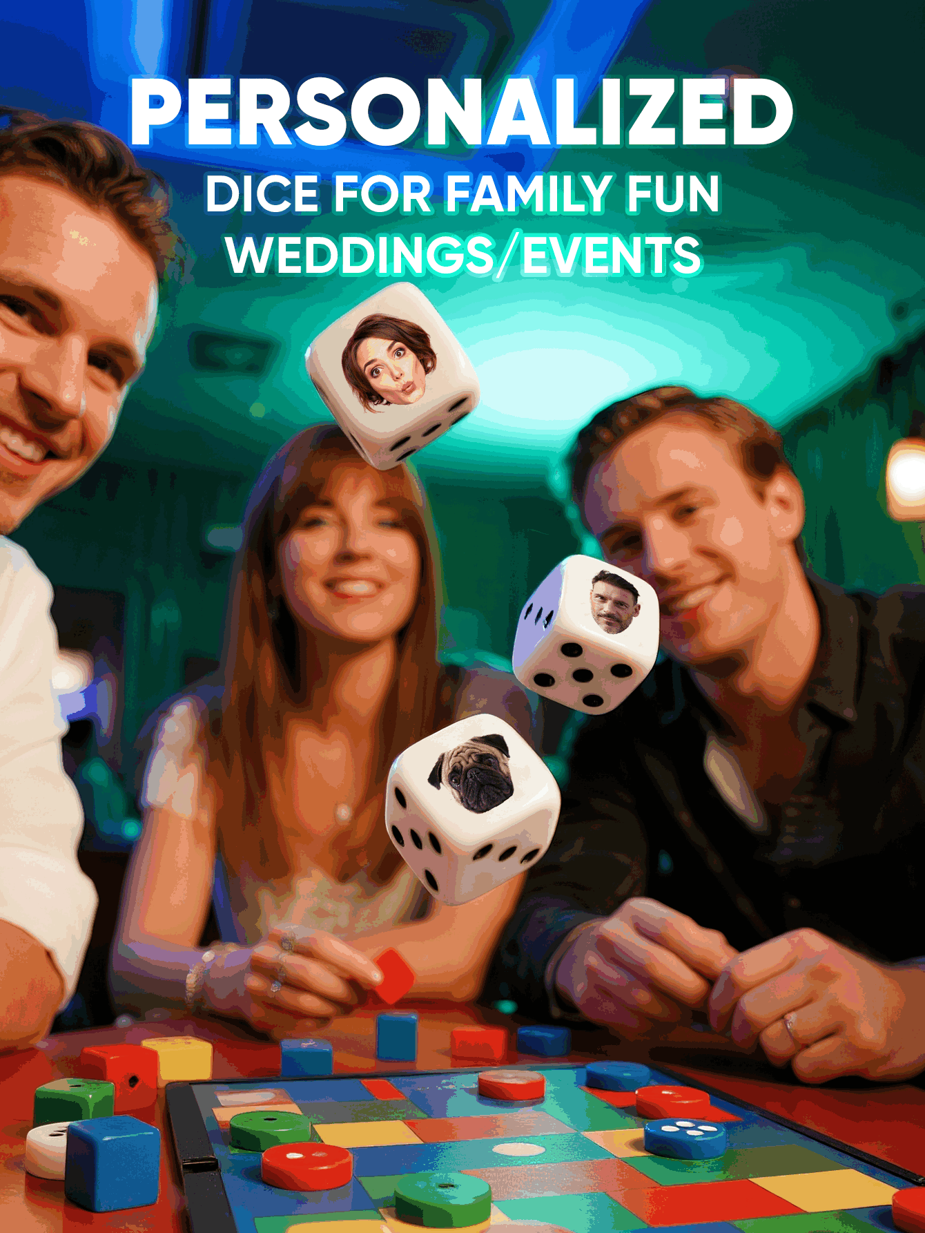 Custom Face Dice Personalized  - Party Family Games recensie en prijs