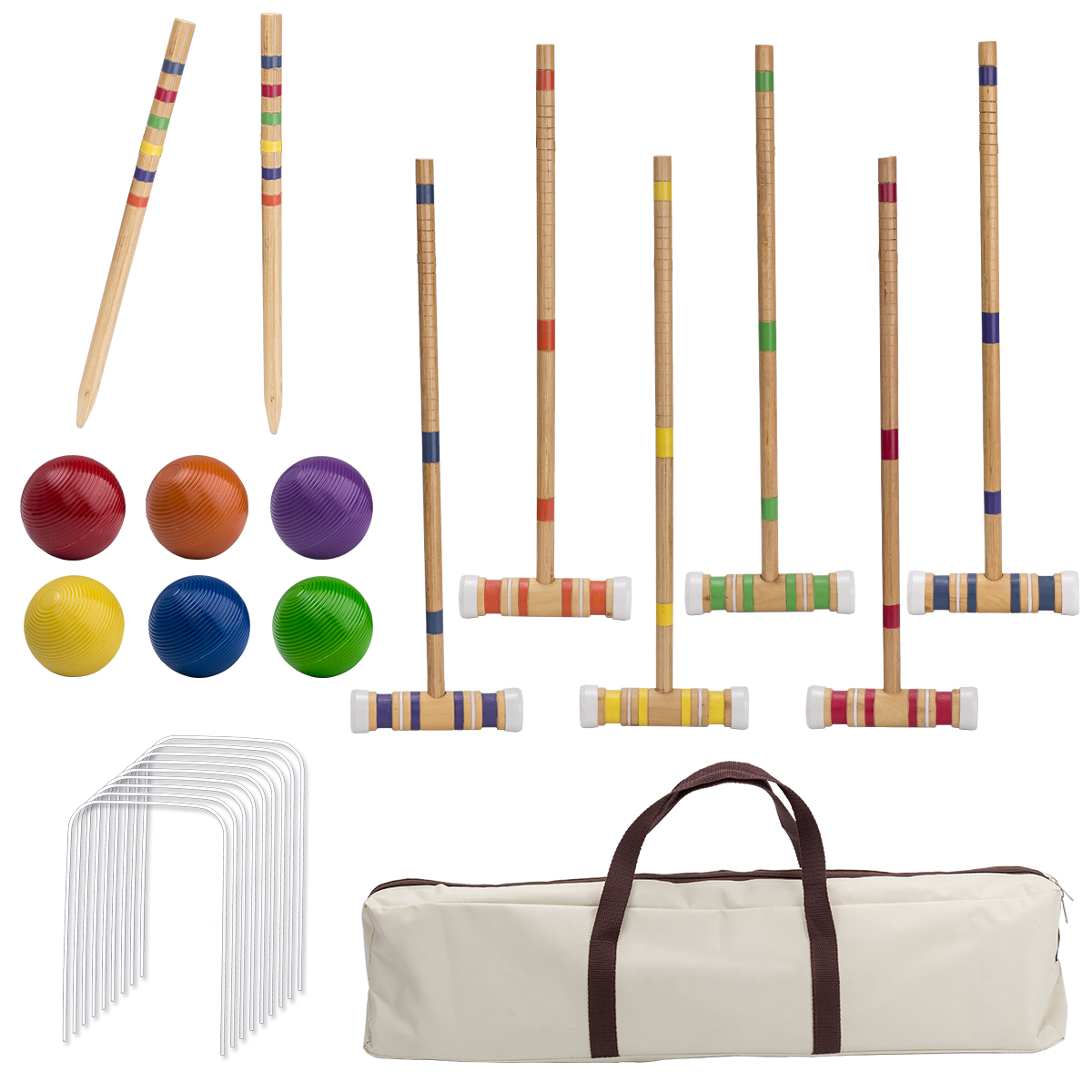 Six-Player Croquet Set with Wo - Croquet Set Lawn recensie en prijs