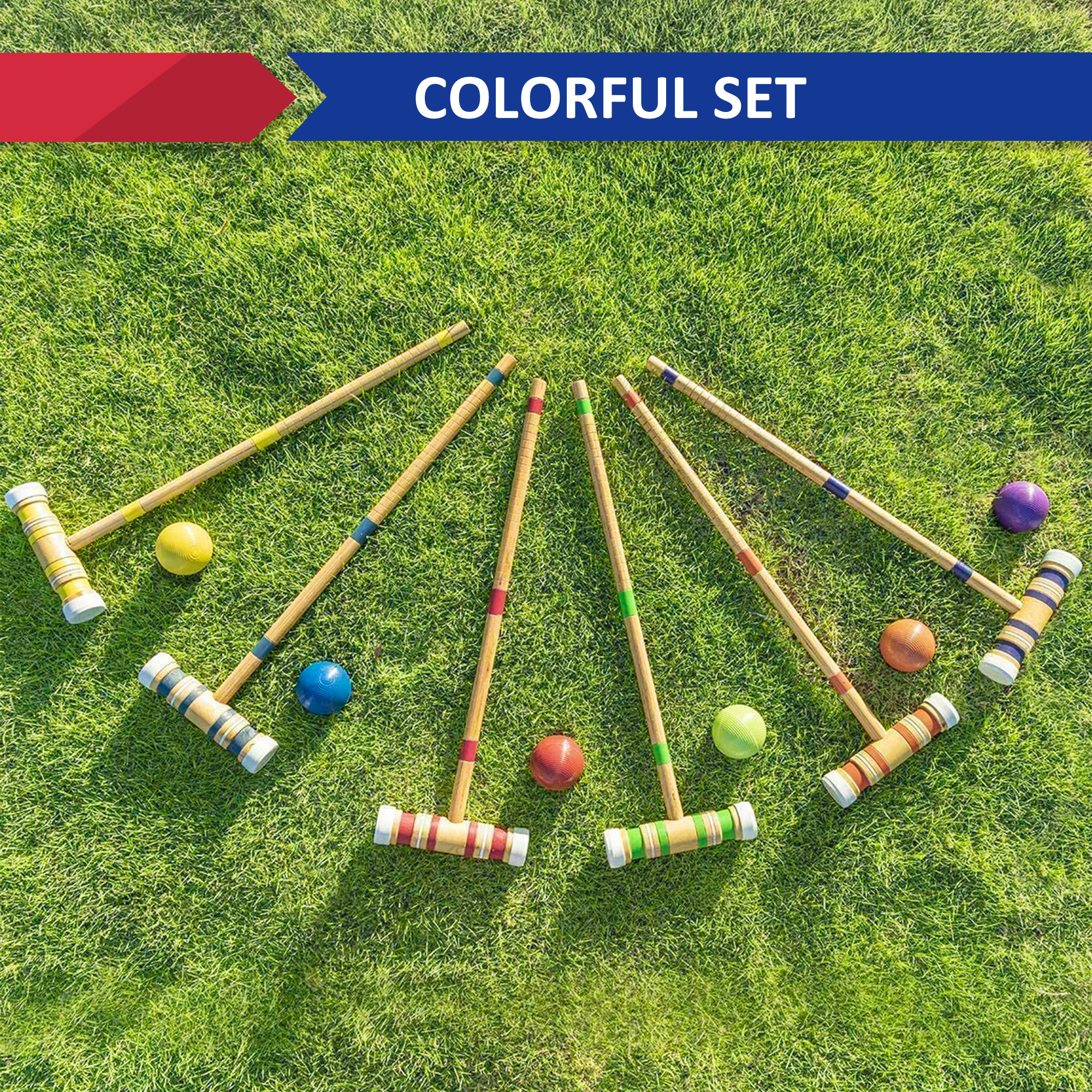 Six-Player Croquet Set with Wo - Croquet Set Lawn recensie en prijs