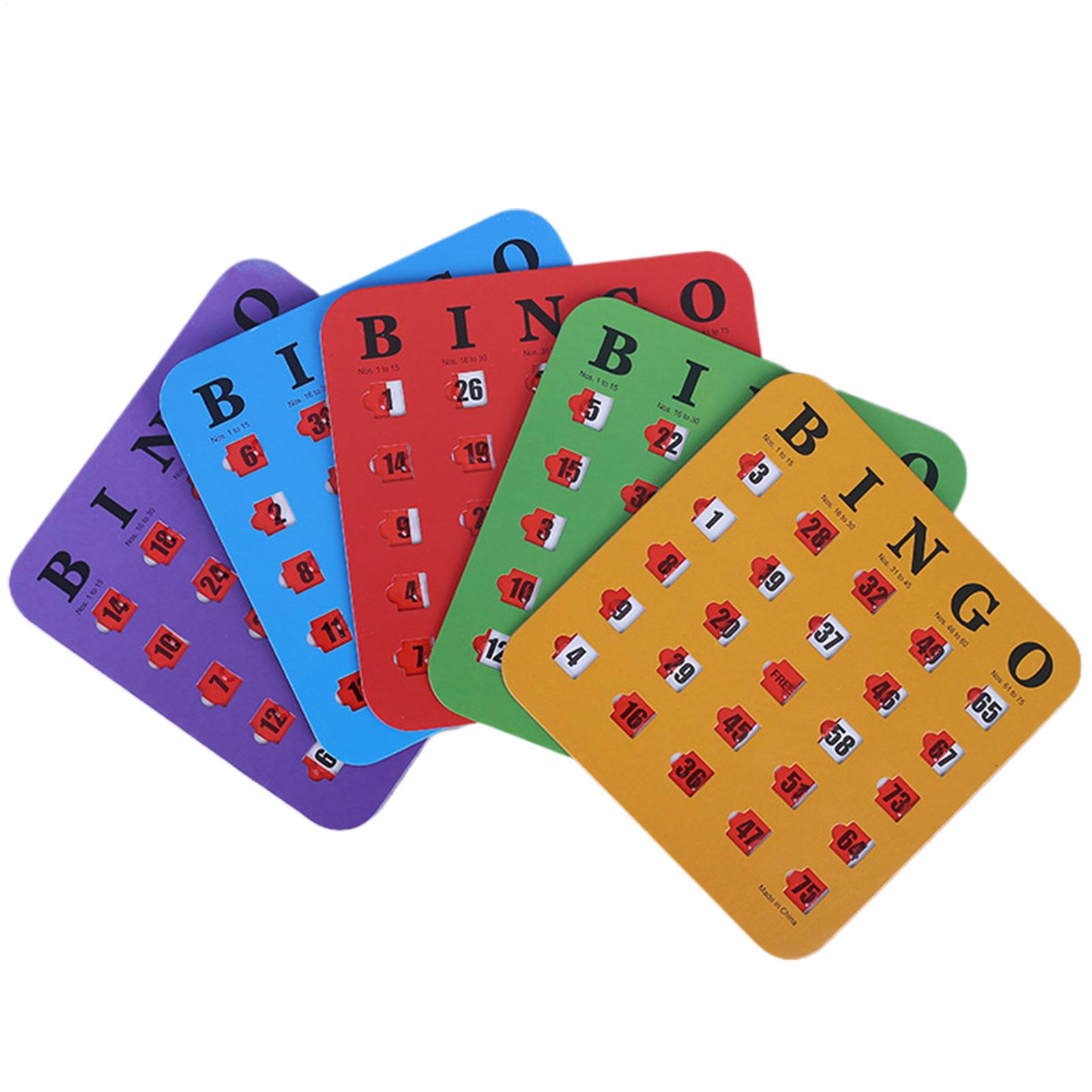 5pcs Sliding Bingo Game Cards  - Party Family Games recensie en prijs