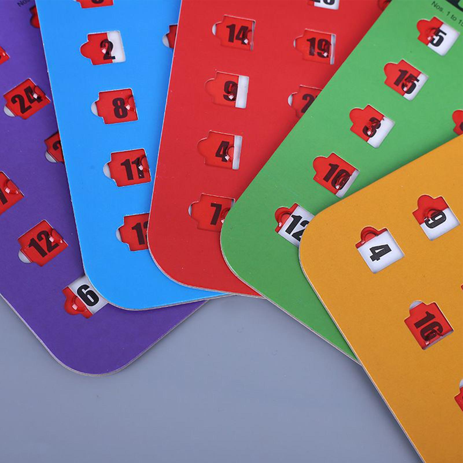 5pcs Sliding Bingo Game Cards  - Party Family Games recensie en prijs
