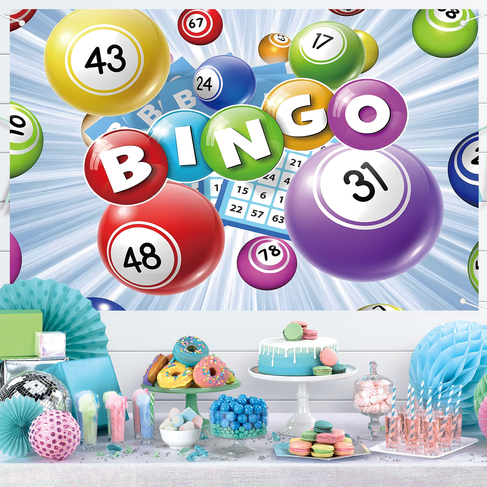 Bingo Backdrop,Bingo Party ban - Party Games Bingo recensie en prijs