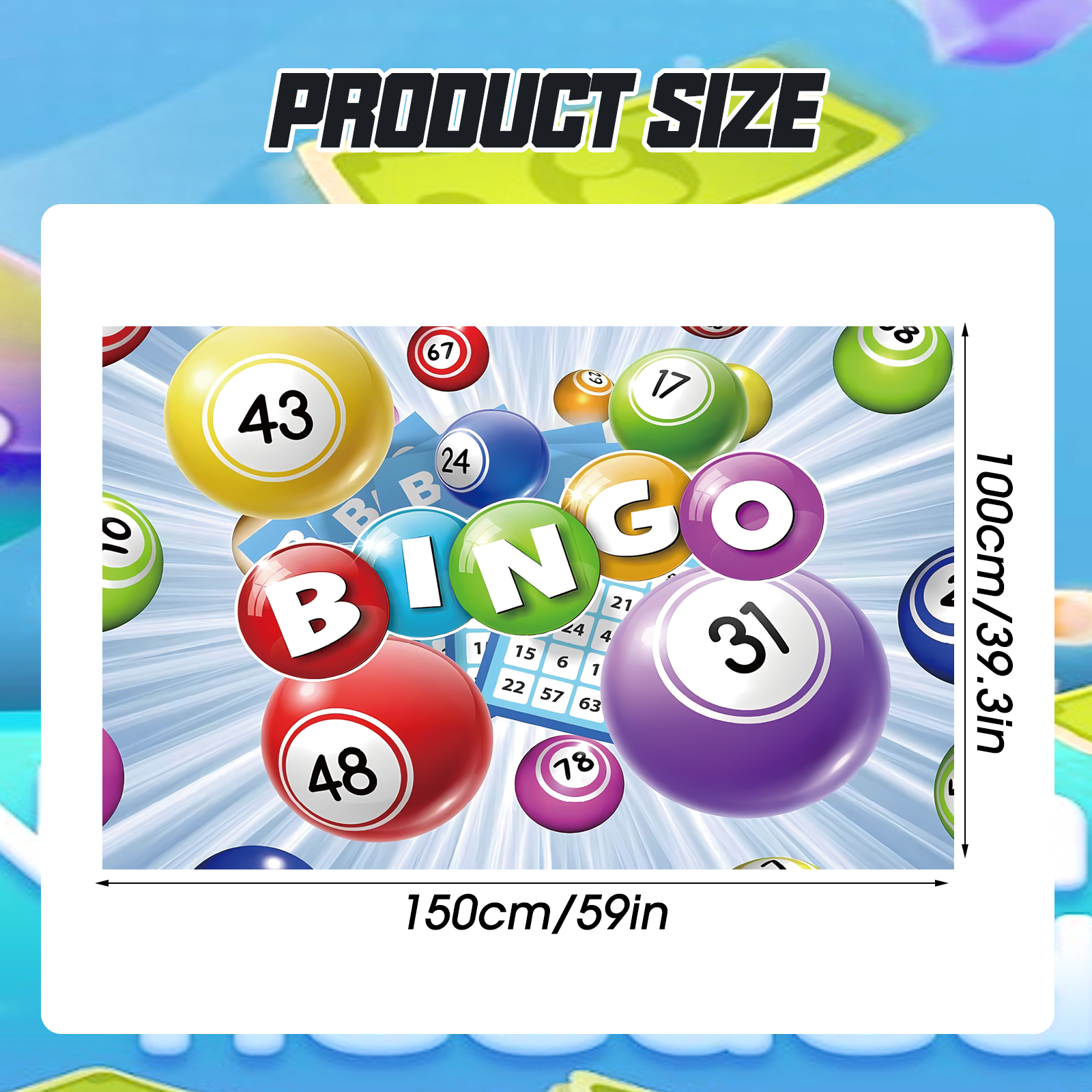 Bingo Backdrop,Bingo Party ban - Party Games Bingo recensie en prijs