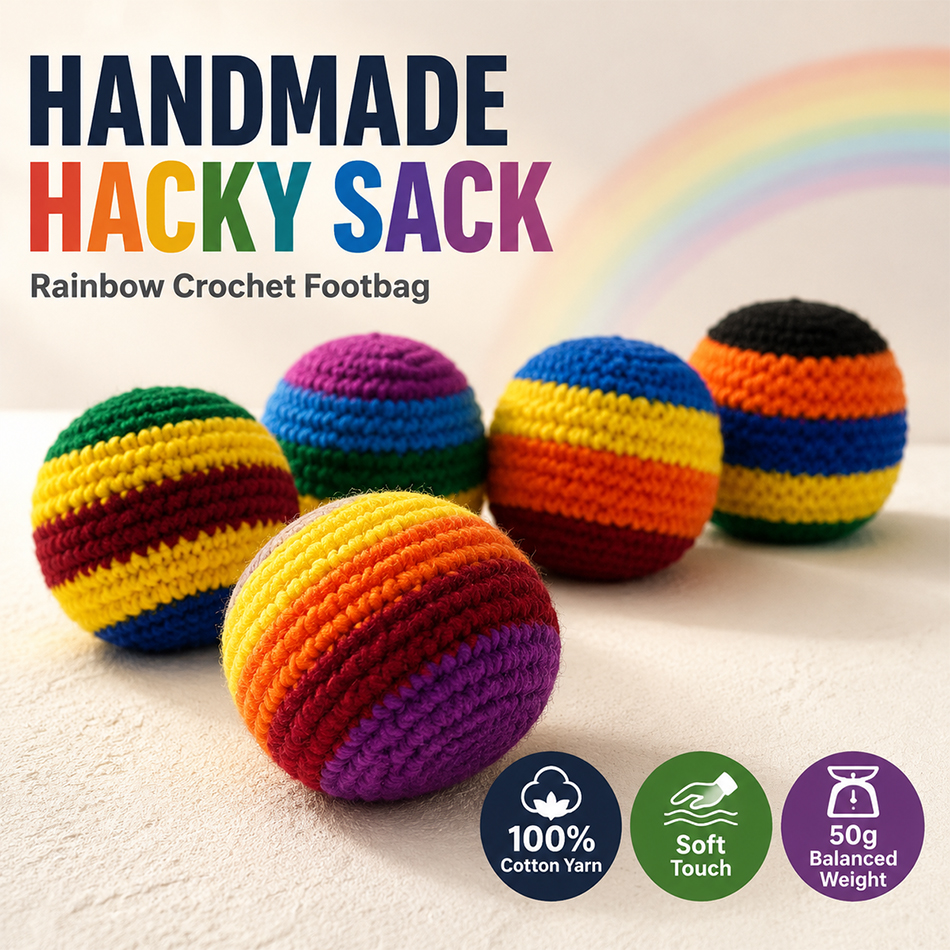Hacky Sack Rainbow Striped Han - Party Games Group recensie en prijs