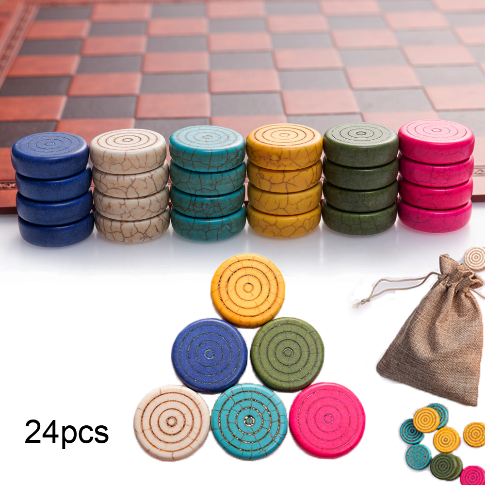 24pcs Stone Chess Checkers Tab - Party Games Multiplayer recensie en prijs