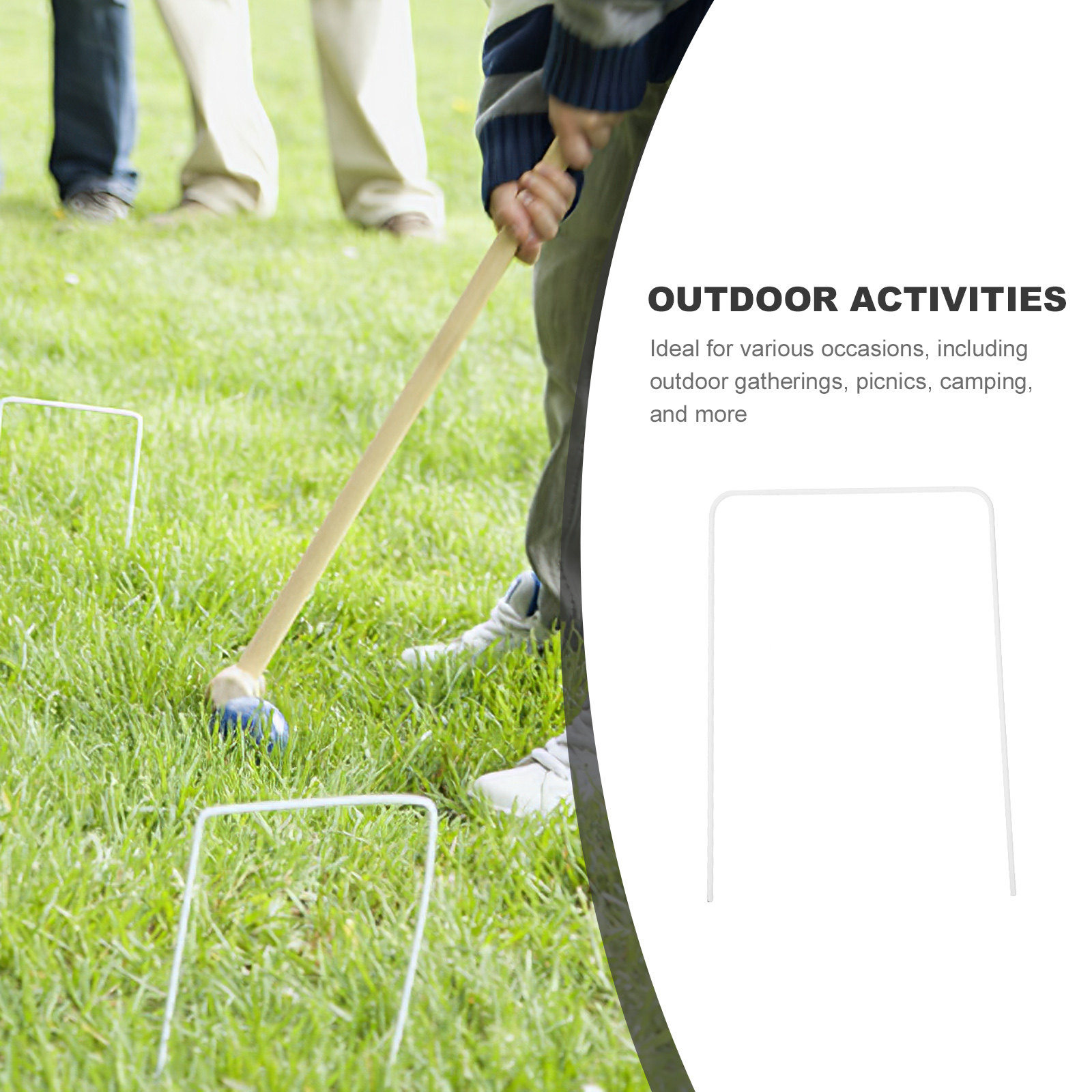 9Pcs Croquet Wickets Metal Wir - Croquet Set Lawn recensie en prijs