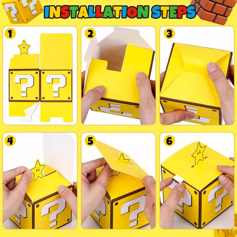 10pcs Question Mark Blocks Gam - Party Games No Supplies recensie en prijs