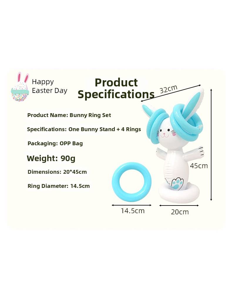 Easter Inflatable Bunny Ring T - Party Games Easter Egg recensie en prijs