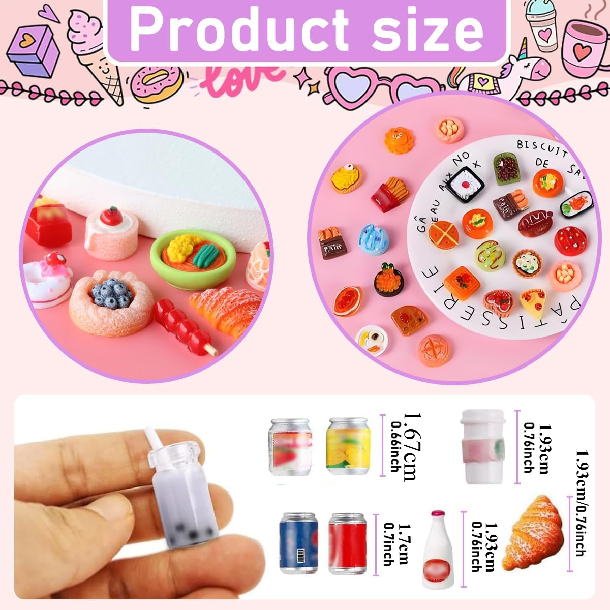 50Pcs Miniature Food Drink Bot - Party Games You Can Play recensie en prijs