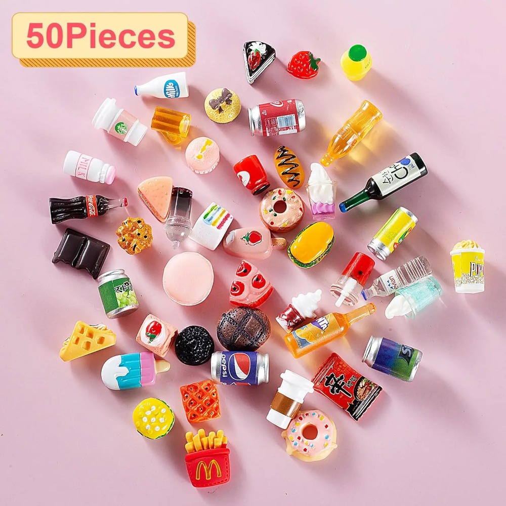 50Pcs Miniature Food Drink Bot - Party Games You Can Play recensie en prijs