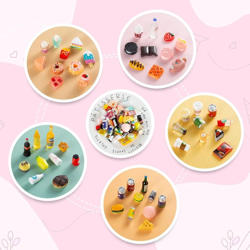 50Pcs Miniature Food Drink Bot - Party Games You Can Play recensie en prijs