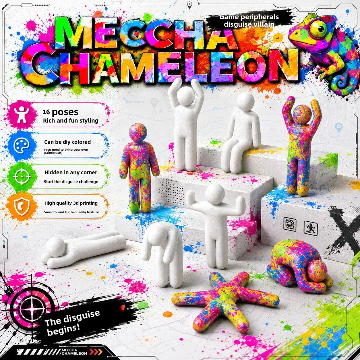 16 Poses Meccha Chameleon Part - Party Games In Steam recensie en prijs