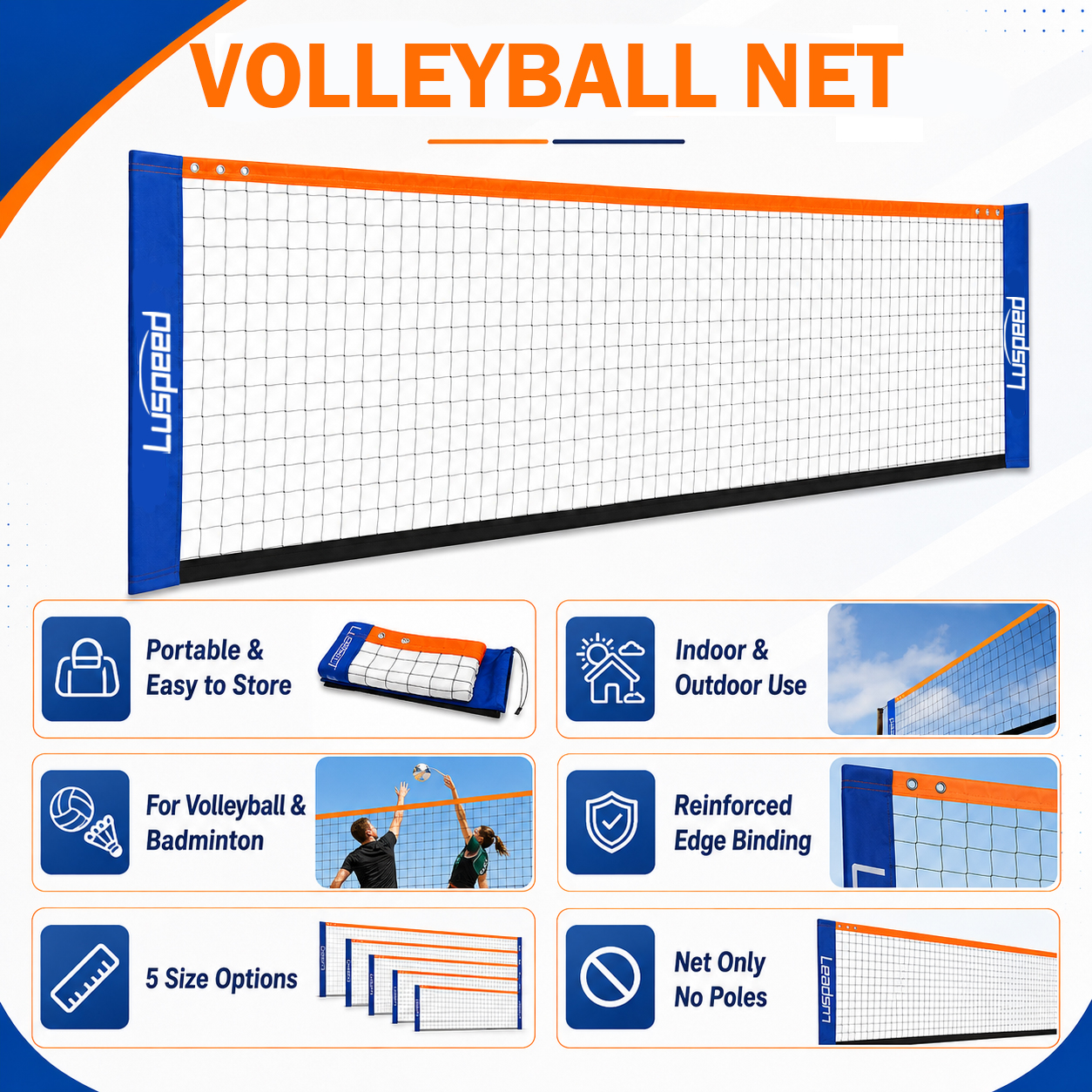 Portable Volleyball Net Outdoo - Badminton Set Garden recensie en prijs
