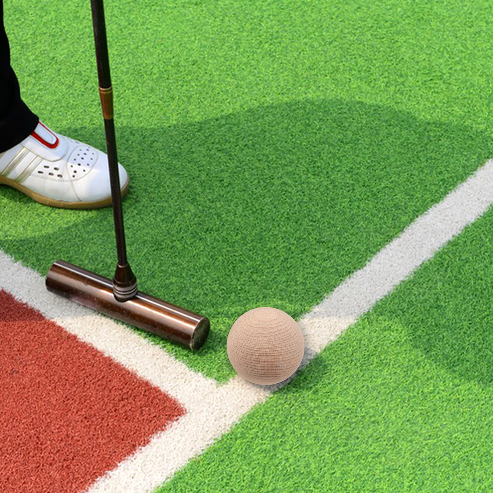 3Pcs Solid Beech Wood Golf Cro - Croquet Set Lawn recensie en prijs