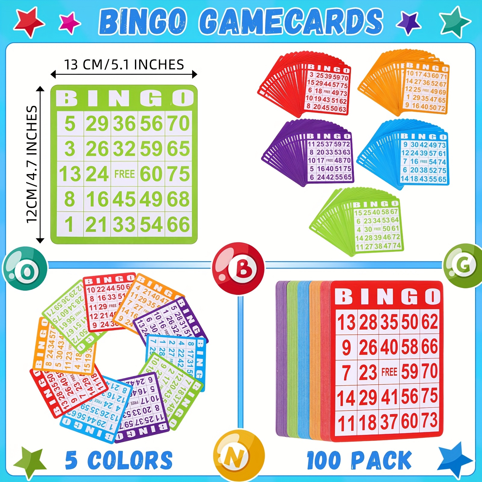 Set of 148 Bingo Game Cards in - Party Games Bingo recensie en prijs