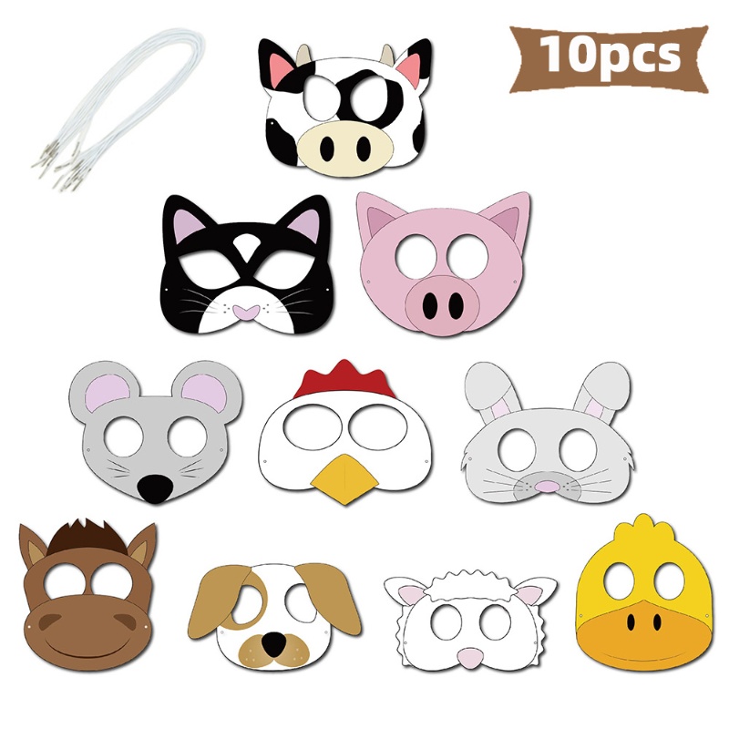 10PCS Farm Theme Cartoon Anima - Party Games No Supplies recensie en prijs