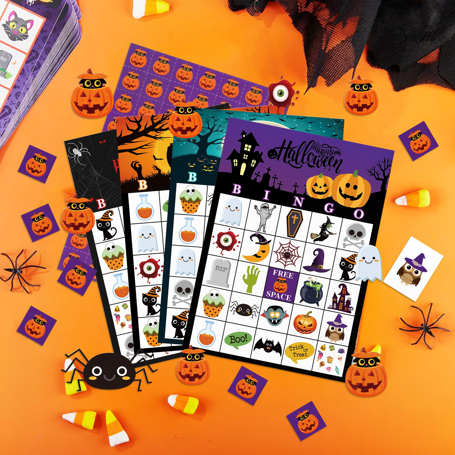 Halloween Bingo Party Table Ca - Party Games Bingo recensie en prijs
