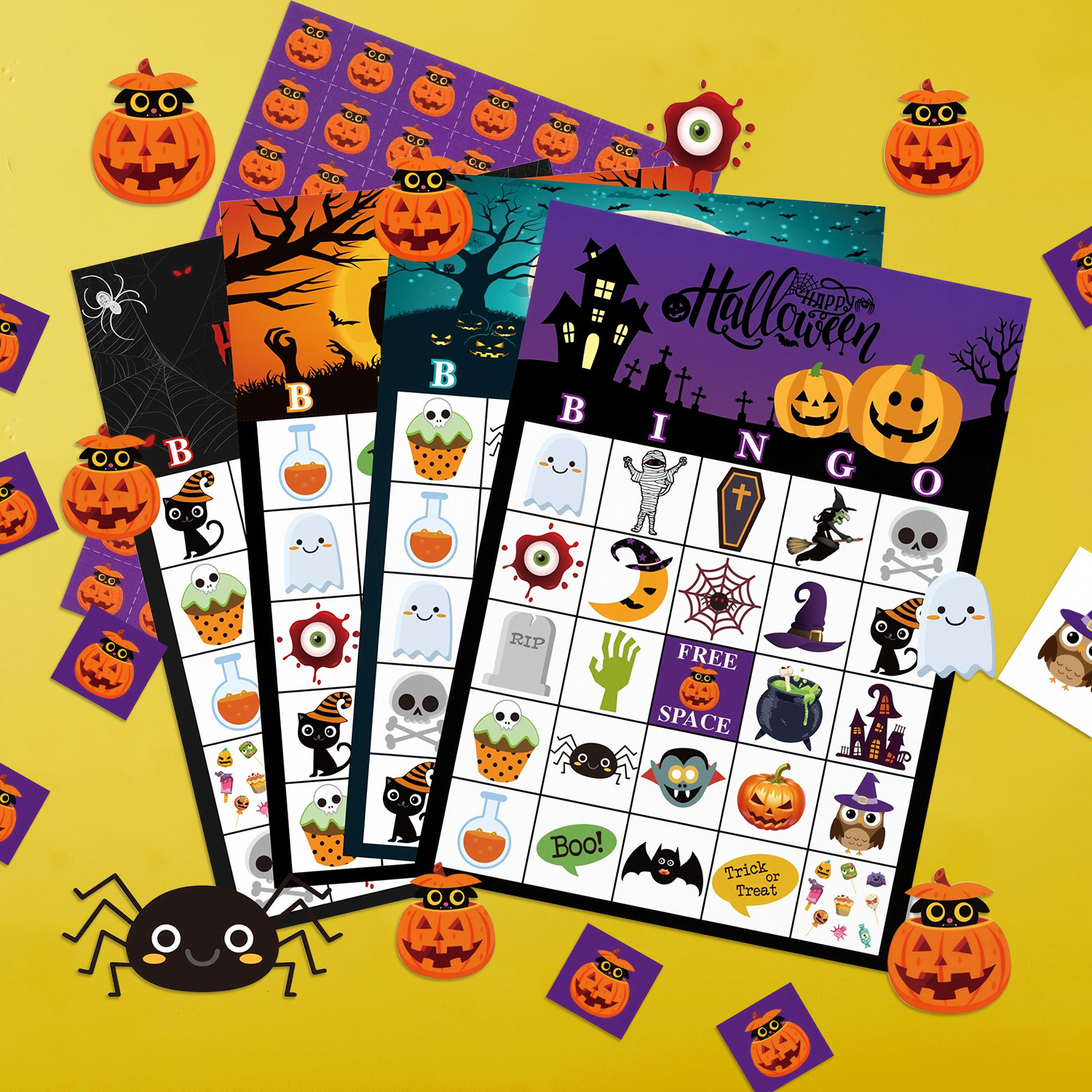 Halloween Bingo Party Table Ca - Party Games Bingo recensie en prijs
