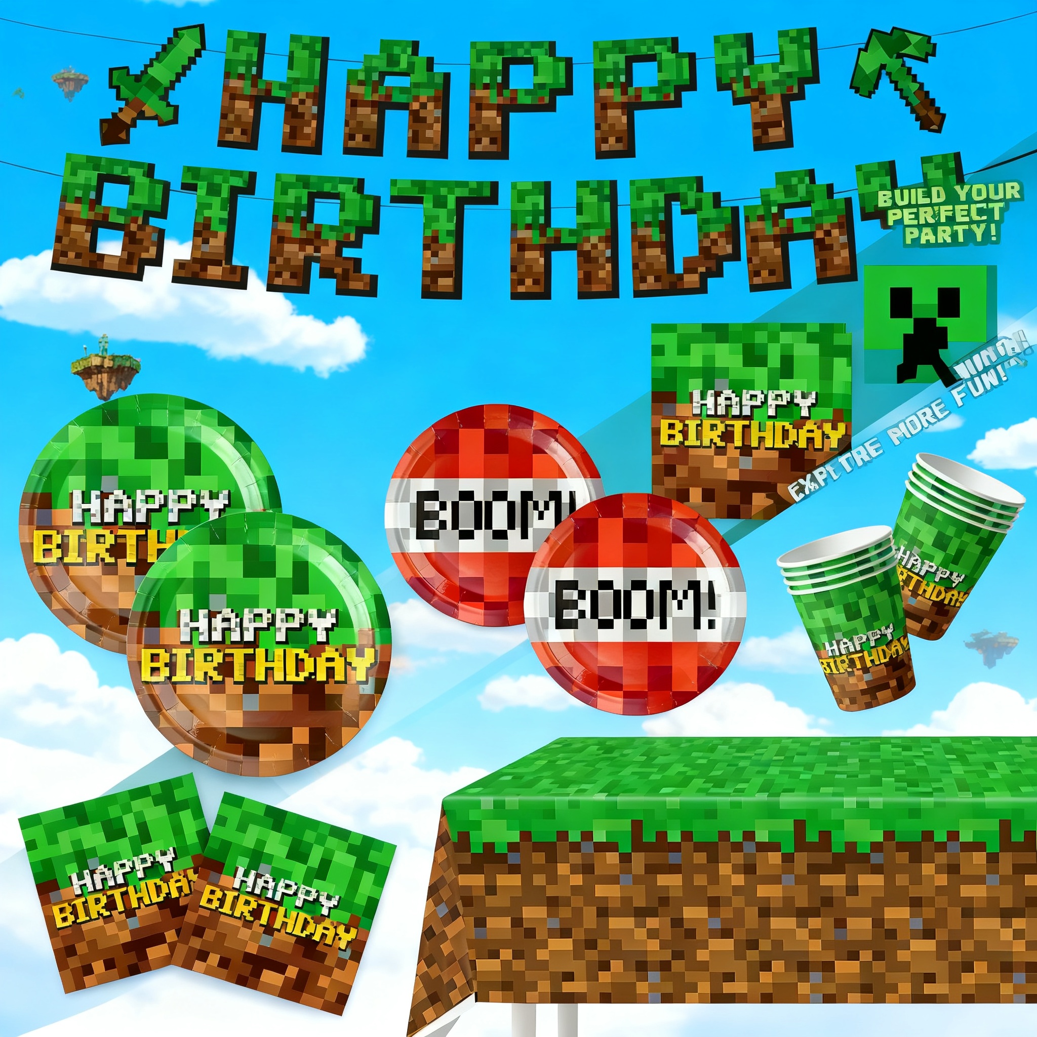 Minecraft Themed Birthday Part - Party Games No Supplies recensie en prijs