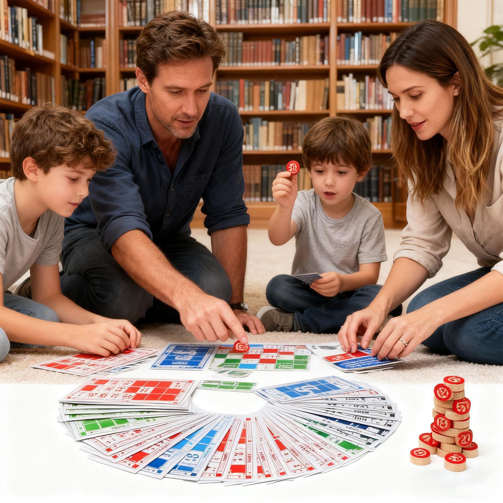 Bingo Set Wooden Funny Educati - Party Games Bingo recensie en prijs