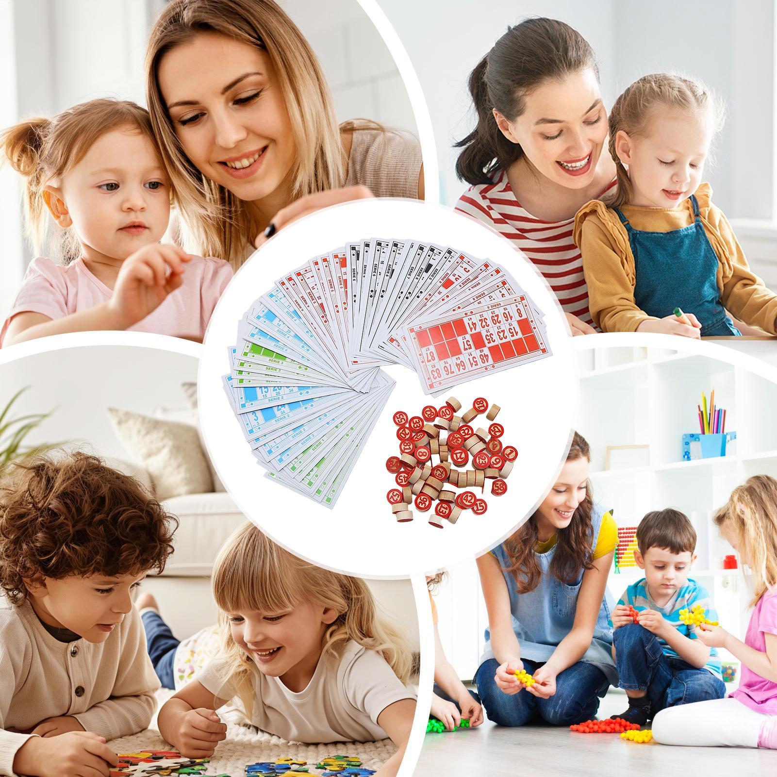 Bingo Set Wooden Funny Educati - Party Games Bingo recensie en prijs